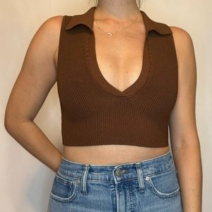 Brown Babaton v neck tank